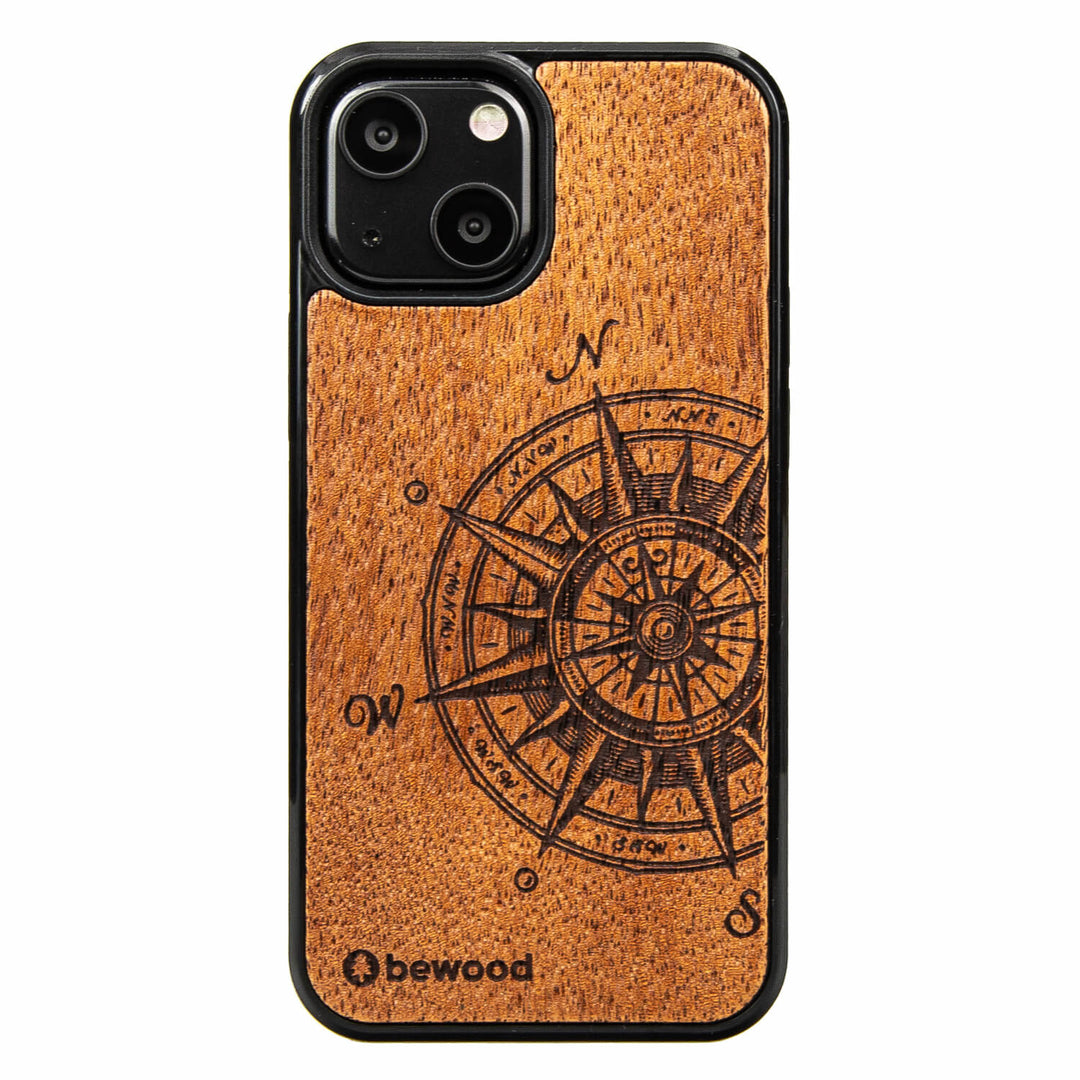 HOLZETUI IPHONE 13 MINI TRAVELER MERBAU HOHE QUALITÄT