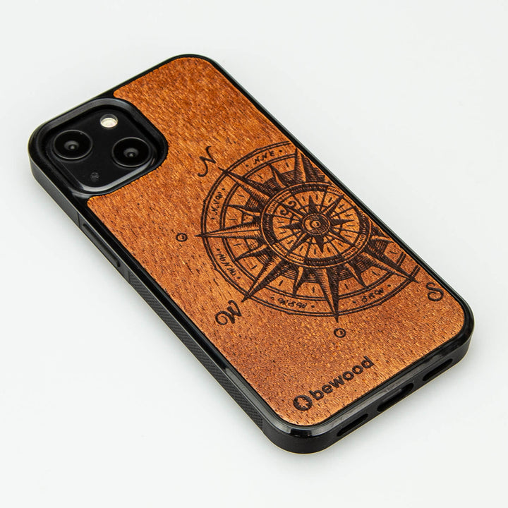 HOLZETUI IPHONE 13 MINI TRAVELER MERBAU HOHE QUALITÄT