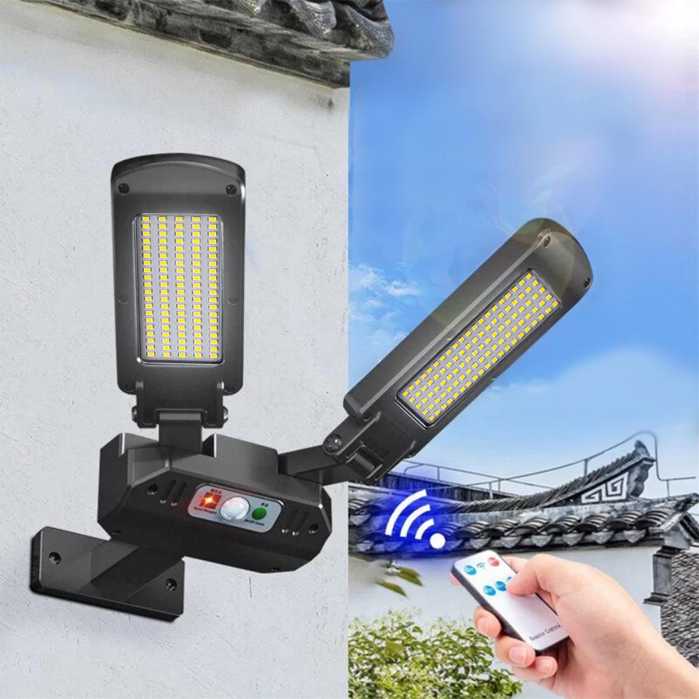 Solar Straßenlampe mit Bewegungs- und Dämmerungssensor IP54 5W 2x 450Lumen IP54