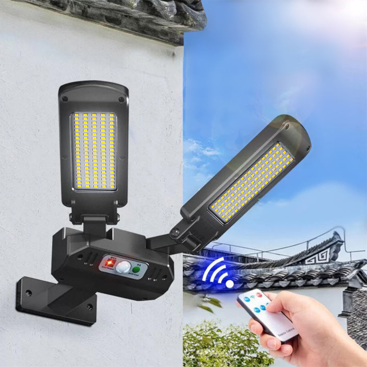 Solar Straßenlampe mit Bewegungs- und Dämmerungssensor IP54 5W 2x 450Lumen IP54