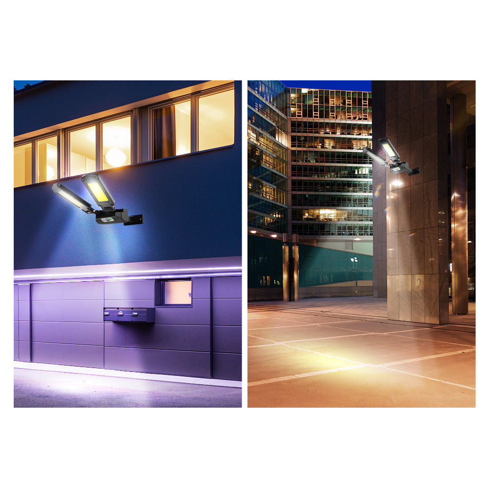 Solar Straßenlampe mit Bewegungs- und Dämmerungssensor IP54 5W 2x 450Lumen IP54