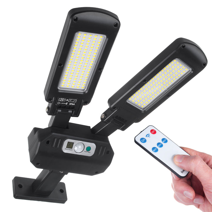 Solar Straßenlampe mit Bewegungs- und Dämmerungssensor IP54 5W 2x 450Lumen IP54