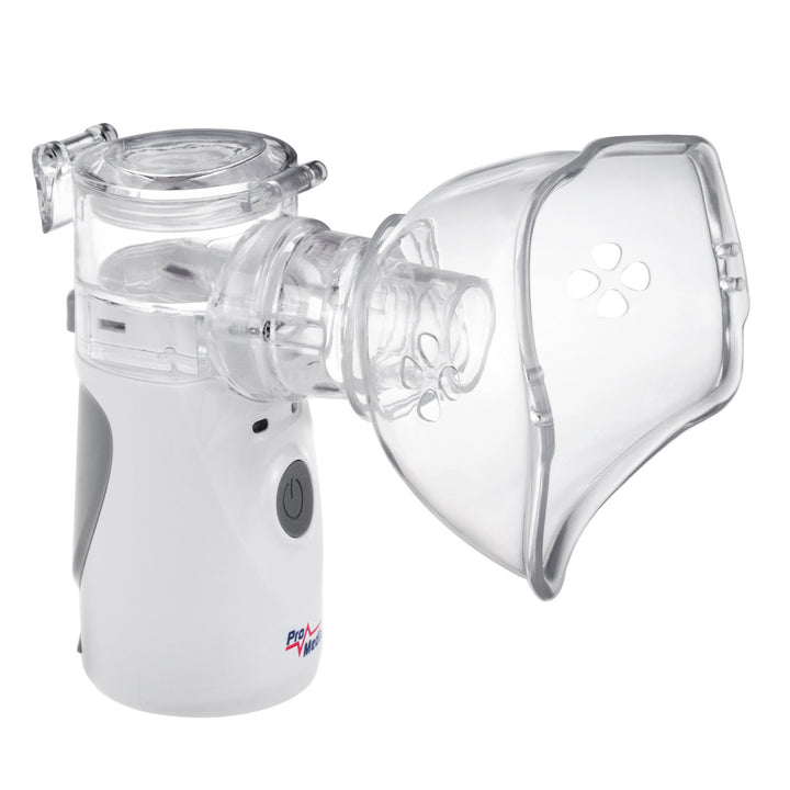 PR-835 Tragbarer Inhalationsgerät für Kinder und Erwachsene Geräuscharmer Inhalator Vernebler Zwei Masken Mundstück Vernebler-Set Stromversorgung über USB oder 2x AA Batterien Kompakt