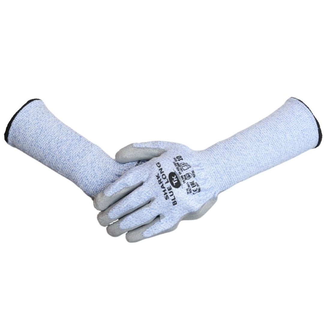SCHNITTHEMMENDE HANDSCHUHE MIT VERLÄNGERTEN STULPEN GRÖSSE 9 (12 PAAR)