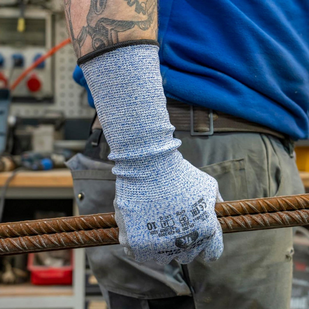 SCHNITTHEMMENDE HANDSCHUHE MIT VERLÄNGERTEN STULPEN GRÖSSE 9 (12 PAAR)