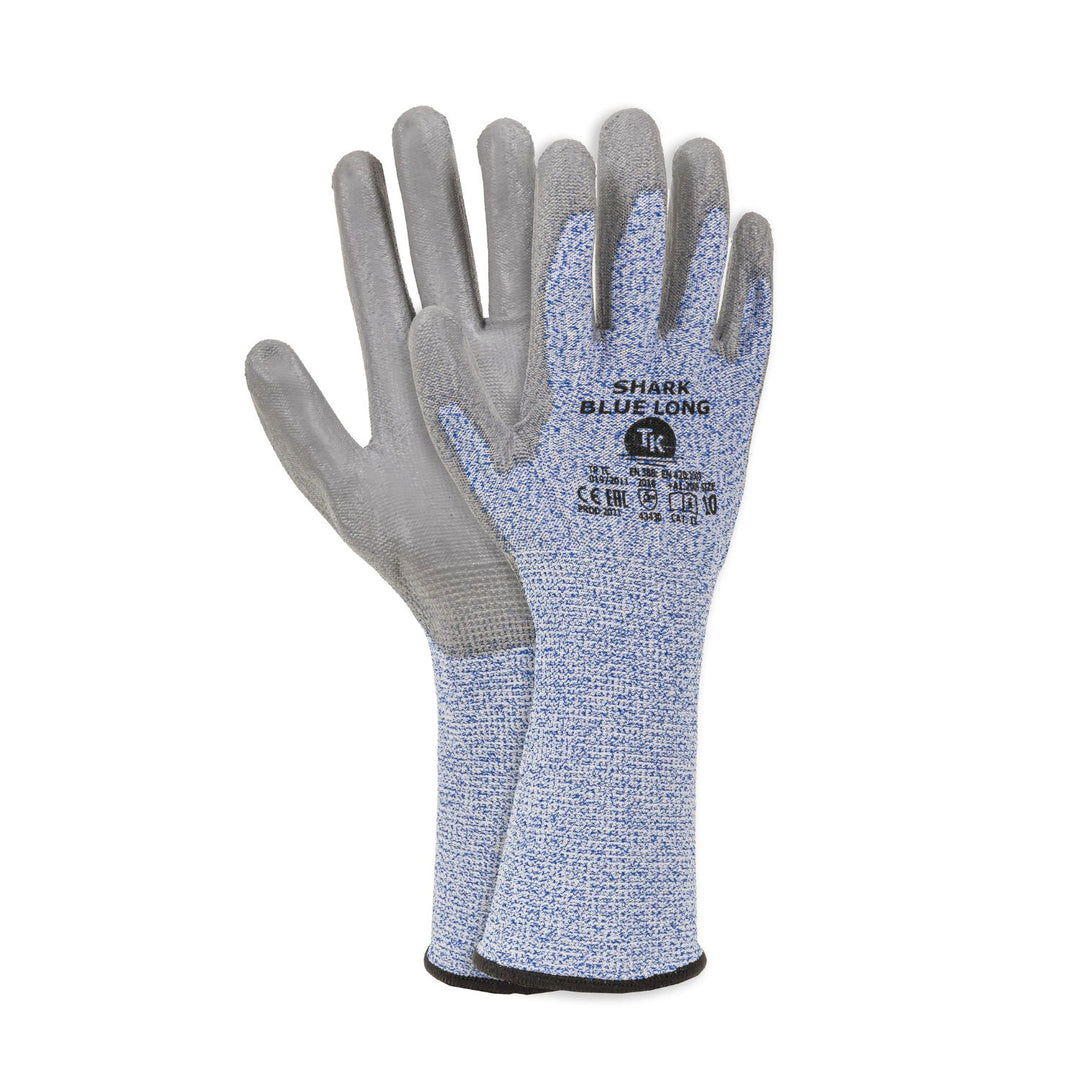 SCHNITTHEMMENDE HANDSCHUHE MIT VERLÄNGERTEN STULPEN GR. 11 (12 PAAR)