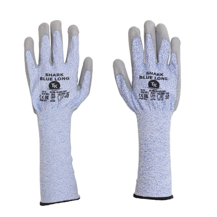 SCHNITTHEMMENDE HANDSCHUHE MIT VERLÄNGERTEN STULPEN GR. 11 (12 PAAR)