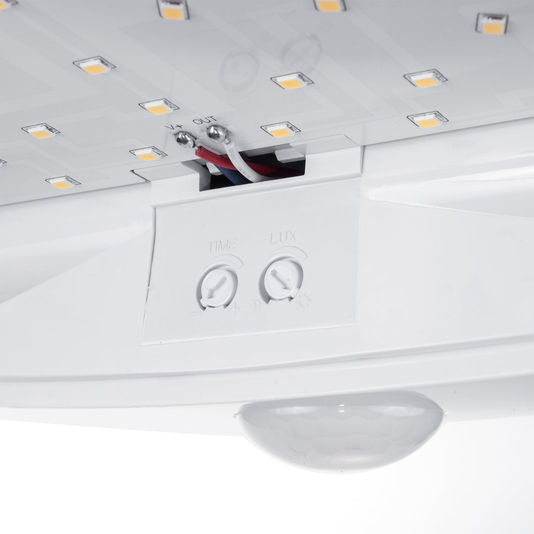 Maclean MCE357 W Bewegungsmelder LED Lampe infrarot 10W IP44 Naturweiß 4000K 900lm Weiß