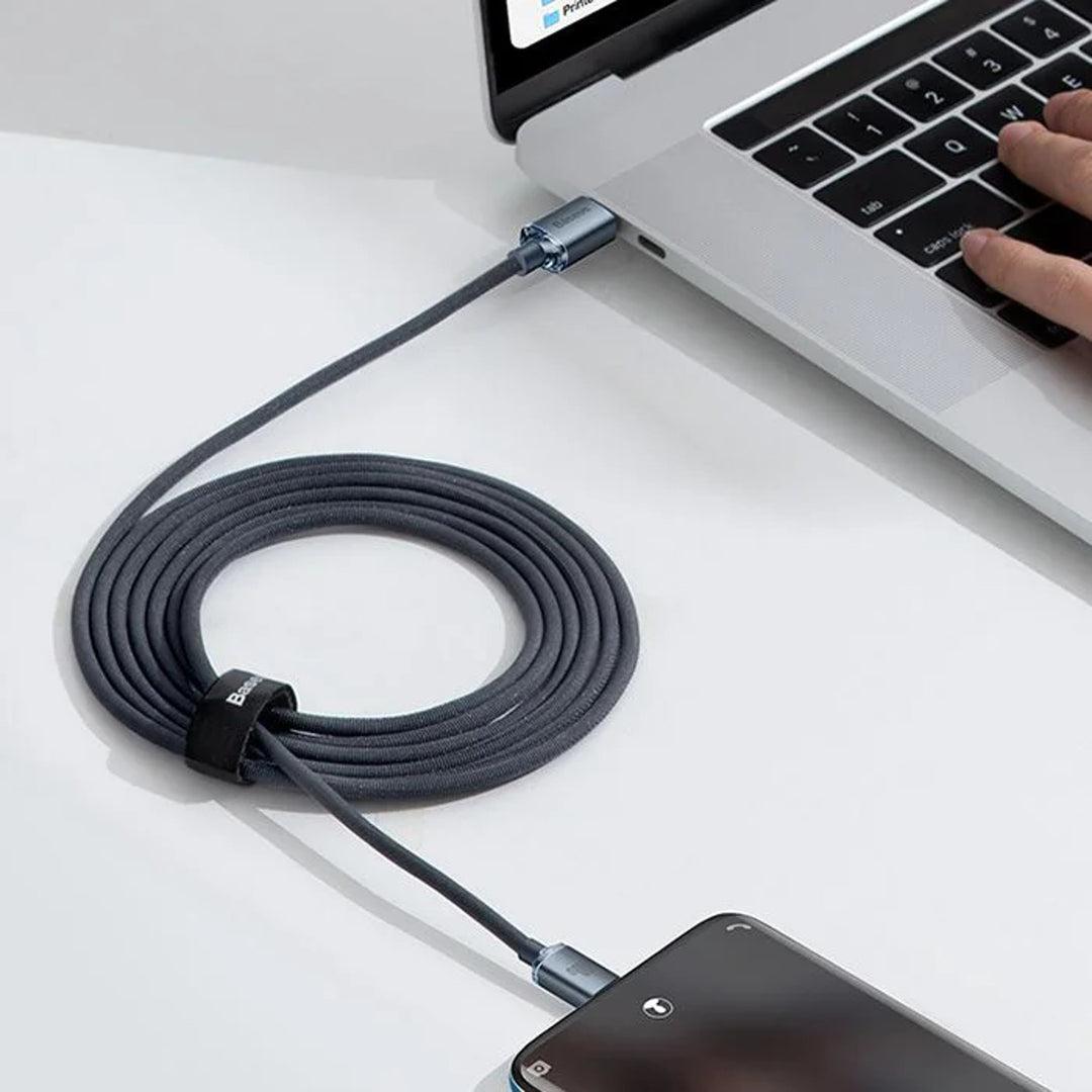 USB-C PD 2.0 1.2m Kabel Baseus Crystal CAJY000601 Schnellladung 3.0 100W