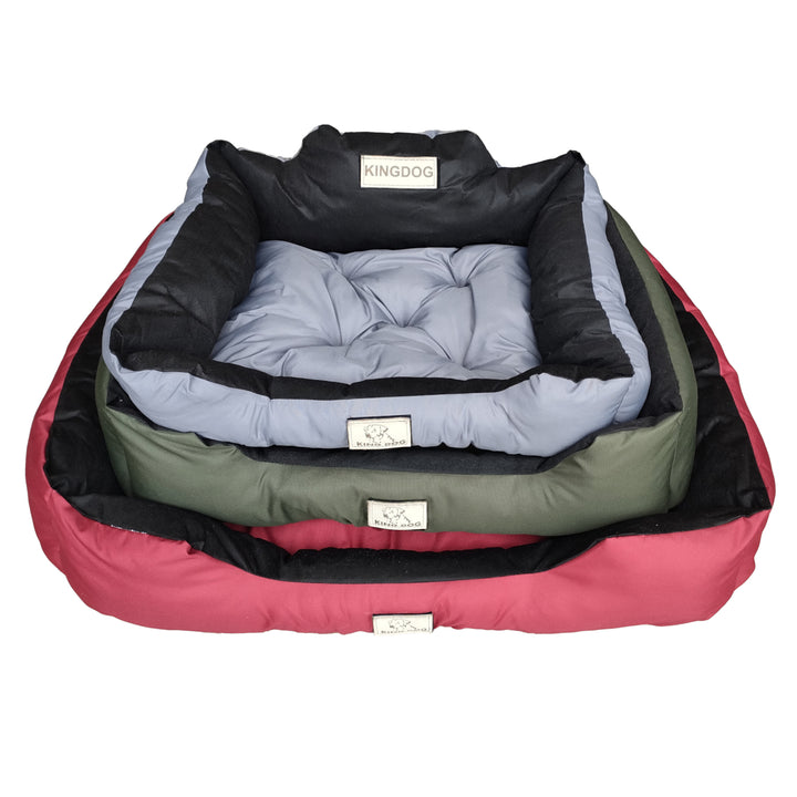 Großes Hunde- und Katzenbett 75 x 65 Blau - Kingdog Größe M