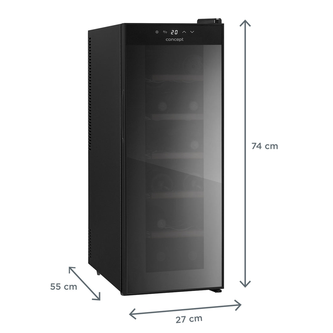 Weinkühlschrank Freistehend Weinkühler VTE3012 Concept 12 Flaschen 38L
