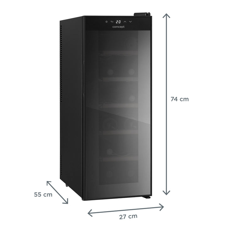 Weinkühlschrank Freistehend Weinkühler VTE3012 Concept 12 Flaschen 38L