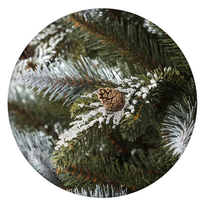 Premium PVC Weihnachtsbaum Verschneite Fichte mit PE 250 Zweigen