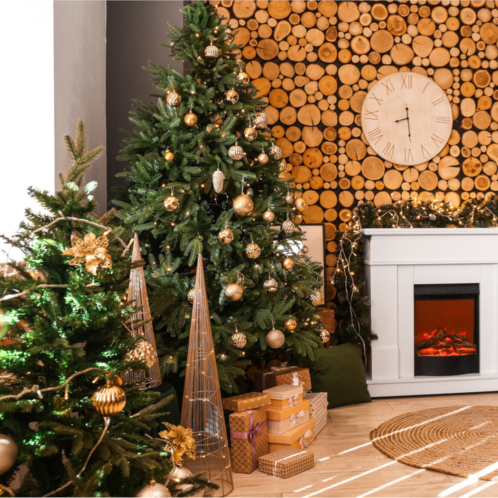 Premium PVC Weihnachtsbaum Verschneite Fichte mit PE 250 Zweigen