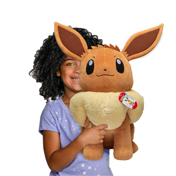 Pokemon 24" Eevee Plüschtier Superweich Jazwares Braun 60cm Sammlerstück
