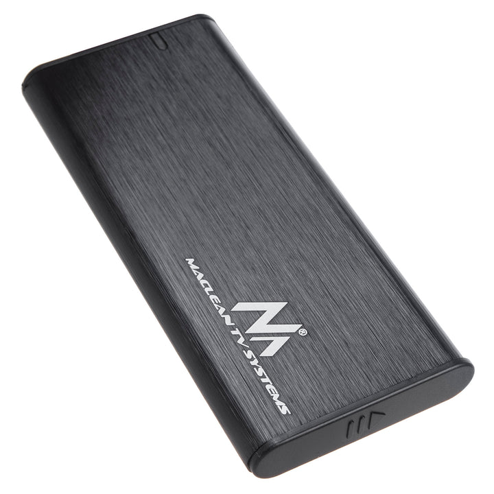 NVMe SATA SSD M.2 Gehäuse NVMe (PCIe), NGFF (SATA) Unterstützt USB 3.1 2230/2240/2260/2280 USAP Kompatibel mit PC und Mac Aluminium Plug&Play Schwarz