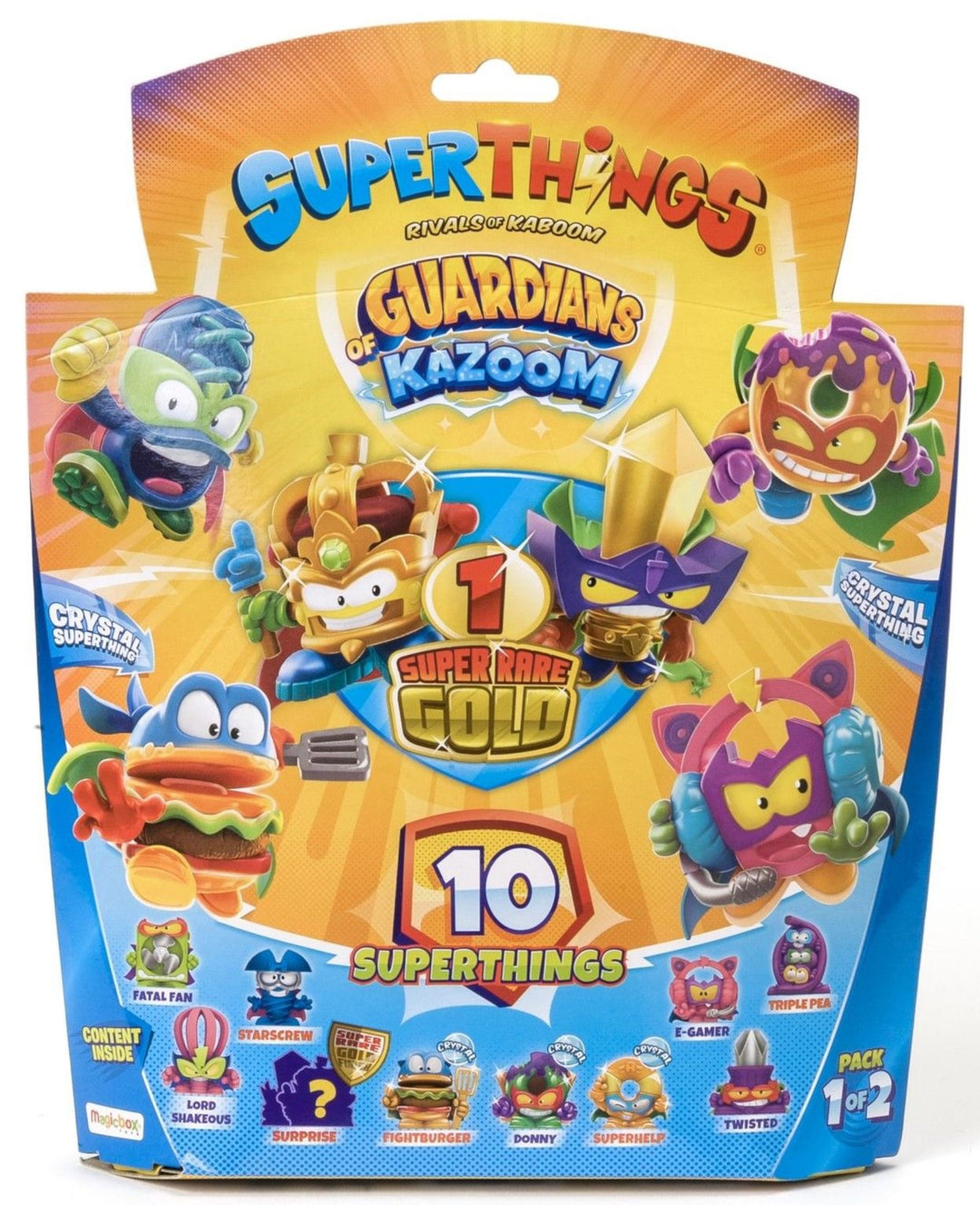 SuperThings Guardians of Kazoom Set 10 Magic Box 1 Figur in goldene Farbe
