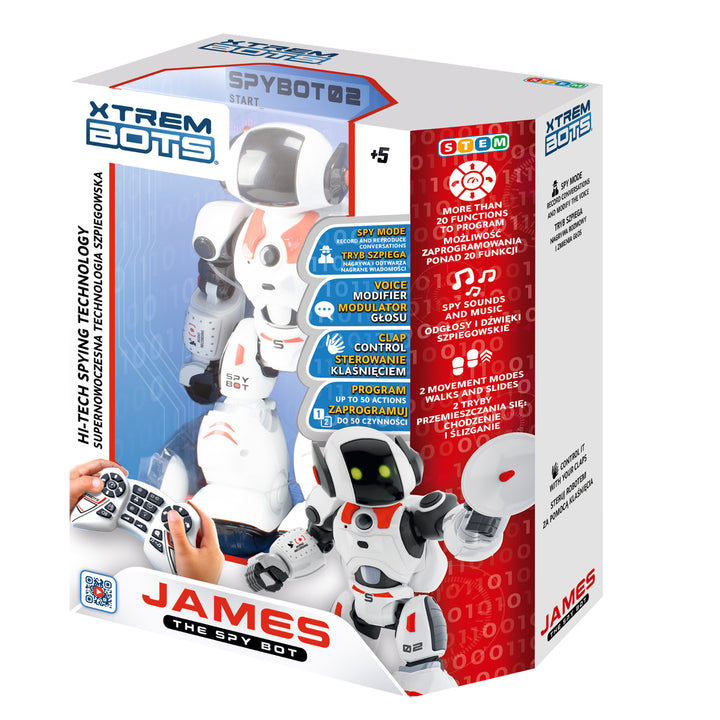 XTREM BOTS - Interaktiver Roboter - James der Spionagebot