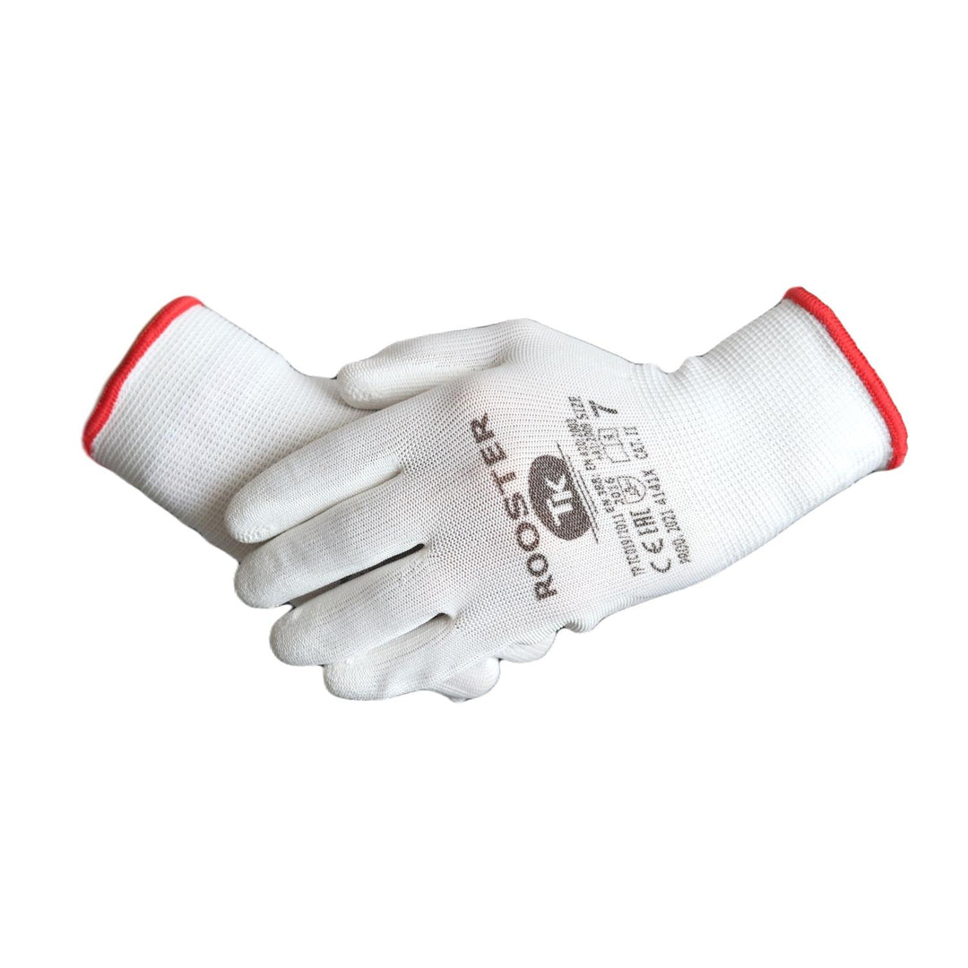 Rooster Polyurethan-Handschuhe Arbeitshandschuhe Schutzhandschuhe Montage Handschuhe Gartenhandschuhe Montagehandschuhe Polyurethan  Größe: 9 (1x Paar)