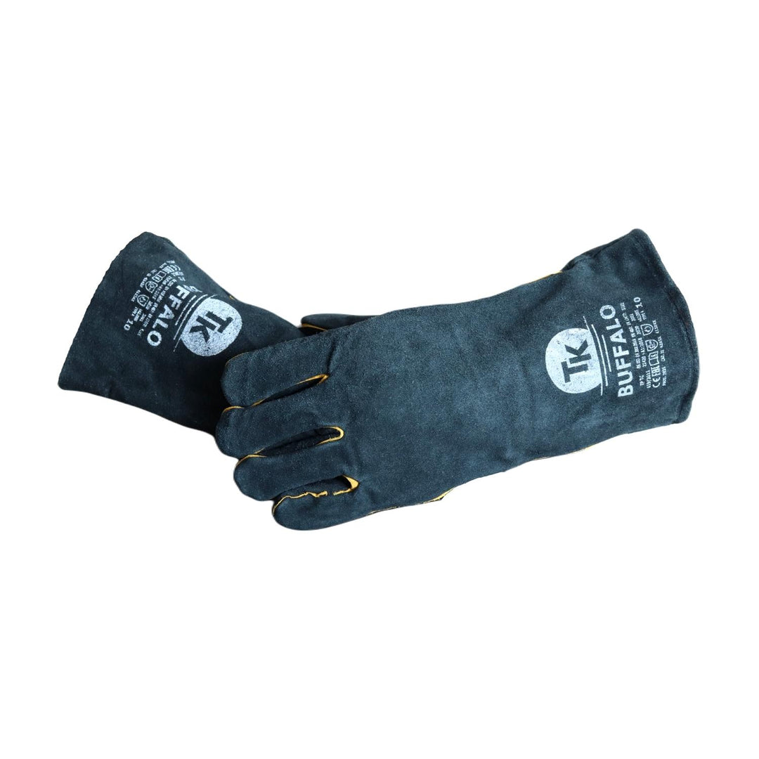 TK Buffalo Schweißerhandschuhe 1x Paar Arbeitshandschuhe aus hochwertigem Rindspaltleder Schutzhandschuhe Größe: 10