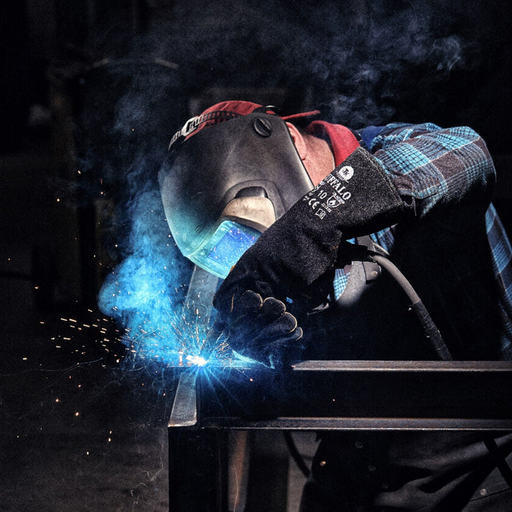 TK Buffalo Schweißerhandschuhe 1x Paar Arbeitshandschuhe aus hochwertigem Rindspaltleder Schutzhandschuhe Größe: 10