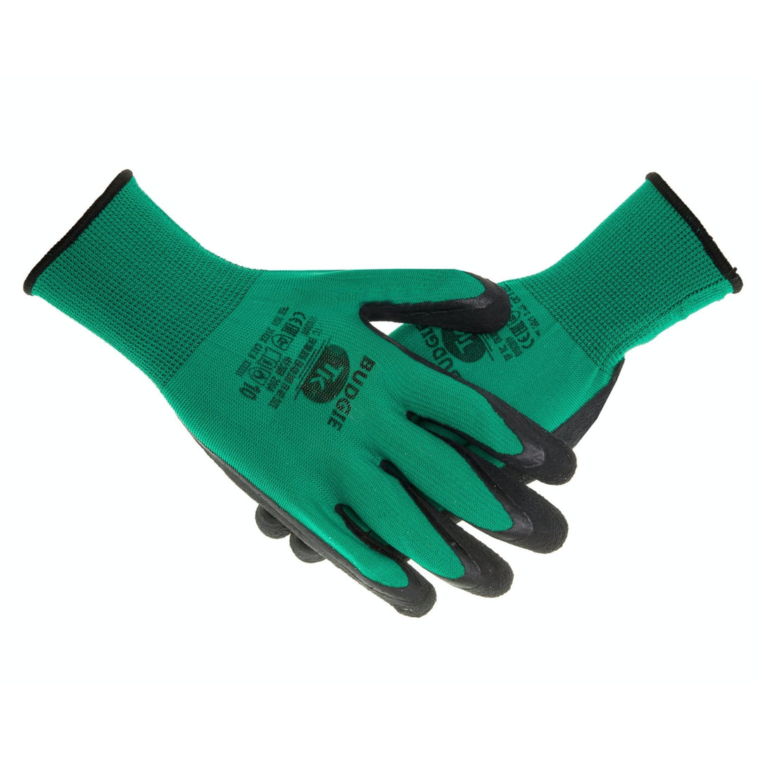 TK Budgie Arbeitshandschuhe 1x Paar Handschuhe aus PVC Gartenarbeit Arbeitsschutz Gartenhandschuhe Schutzhandschuhe  Größe: 6