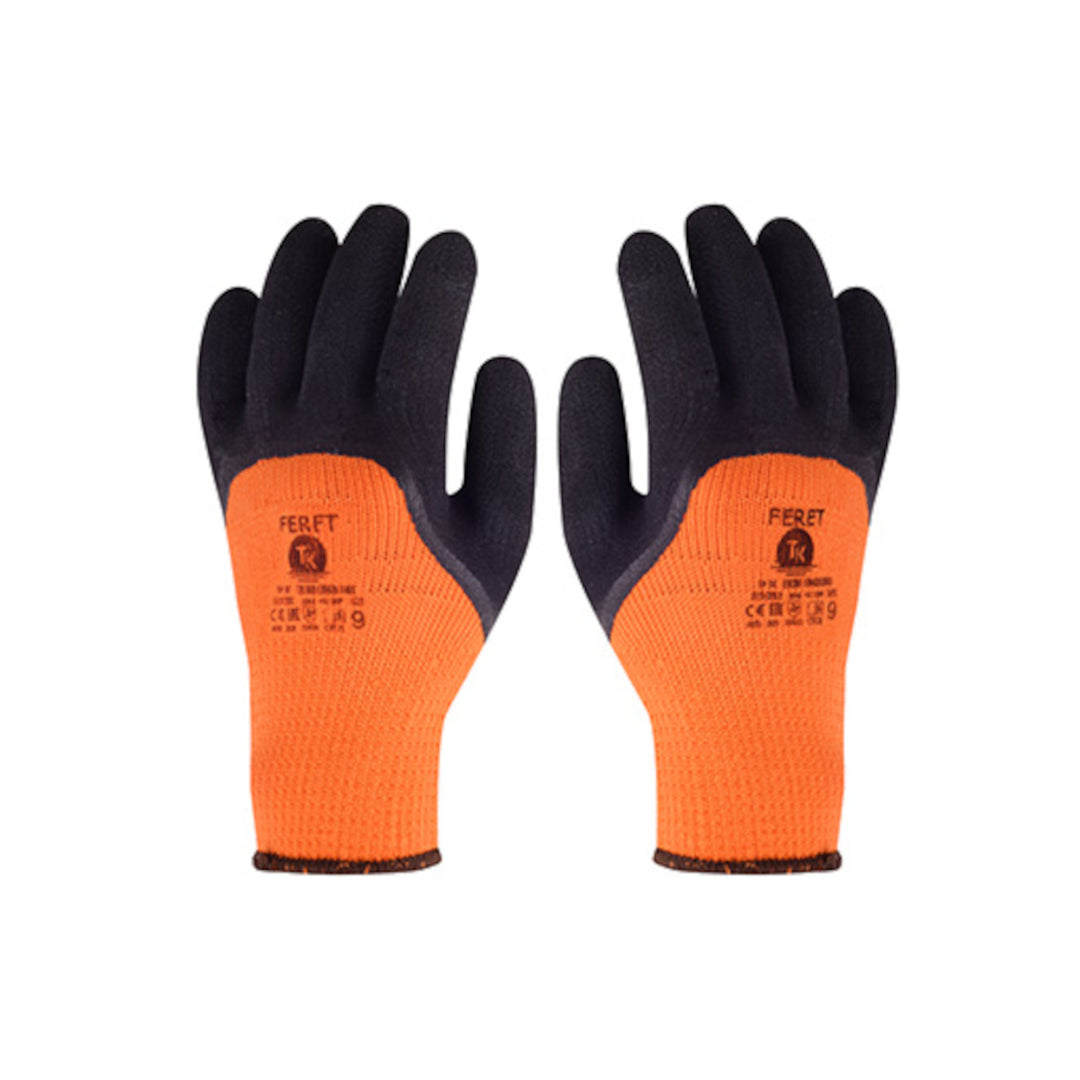 Feret Arbeitshandschuhe für Winter Handschuhe Schutzhandschuhe Winterhandschuhe Latexhandschuhe Größe  9 (1 Paar)