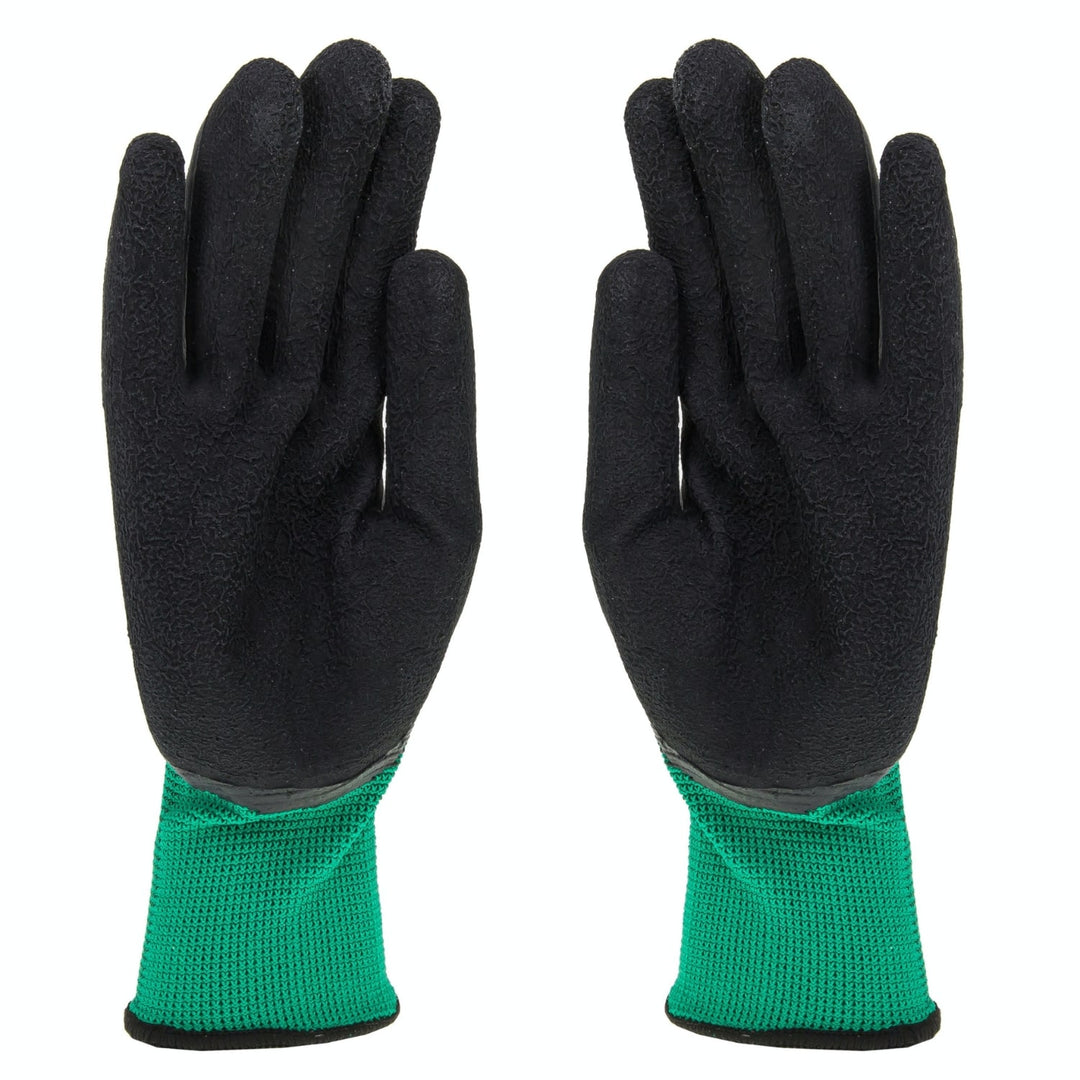 TK Budgie Arbeitshandschuhe 3x Paar Handschuhe aus PVC Gartenarbeit Arbeitsschutz Gartenhandschuhe Schutzhandschuhe  Größe: 11