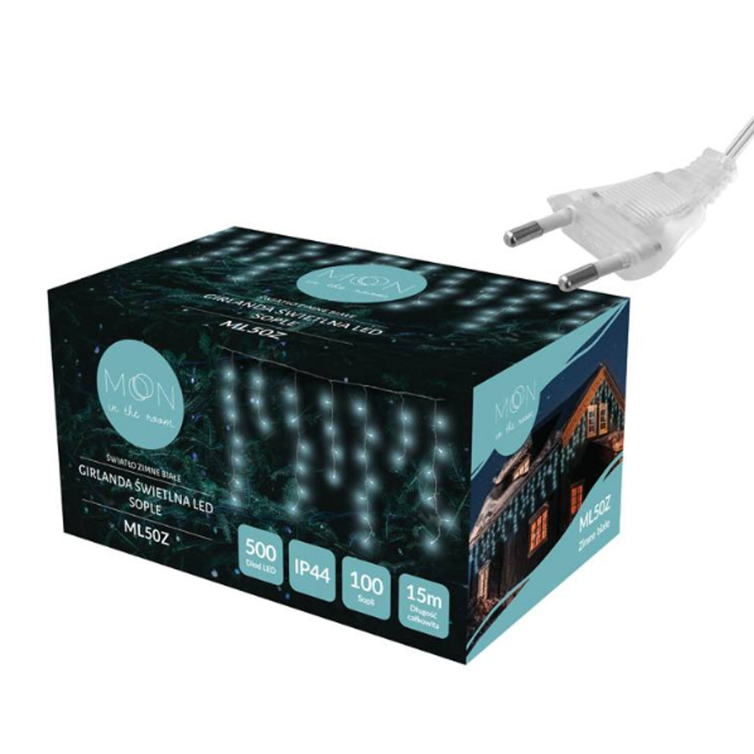 Lichtgirlande ML50Z 100 Eiszapfen 500 Led 15m kaltweiß IP44