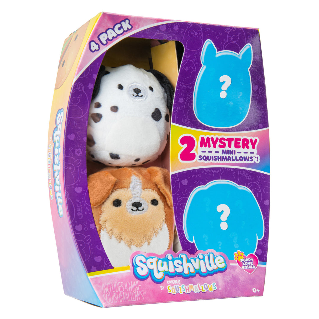 Plüschtier Kuscheltier Maskottchen Squishville Puppy Love Squad Squishmallows 4er-Pack
