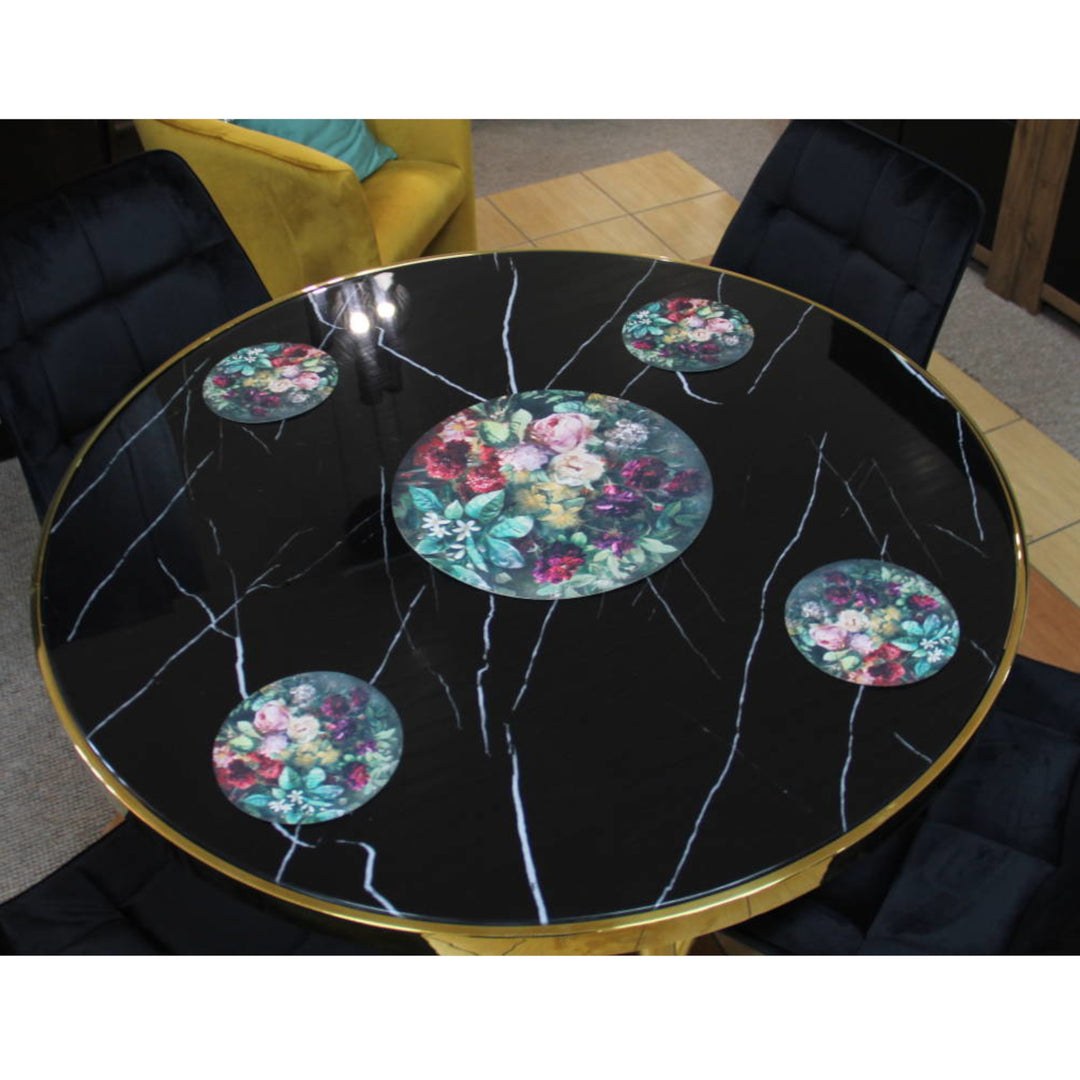 Satz runder Filz-Tischsets 1 + 4 - BUNCH