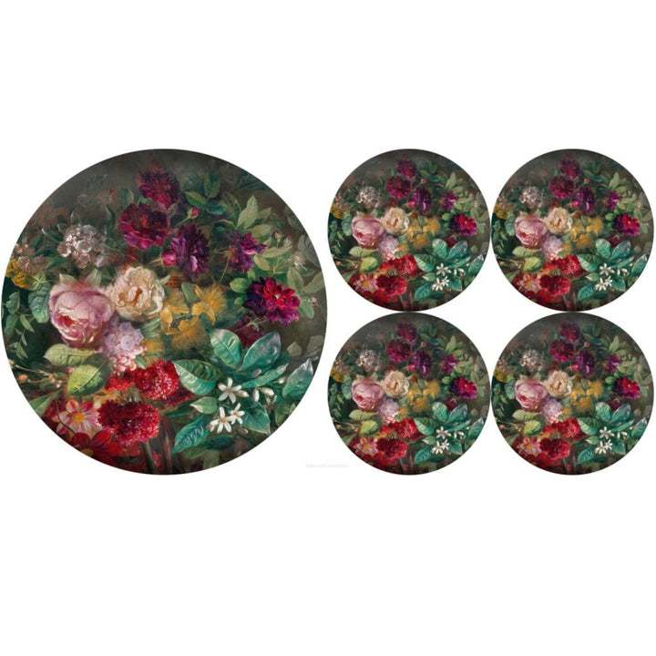 Satz runder Filz-Tischsets 1 + 4 - BUNCH