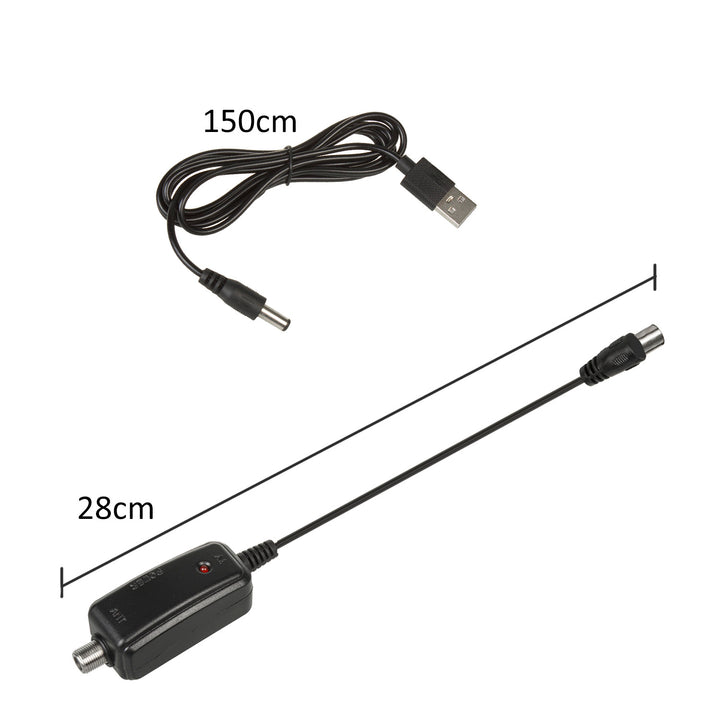 Direktionale TV-Antenne DVB-T MUX 8 + 5 V usb Adapter