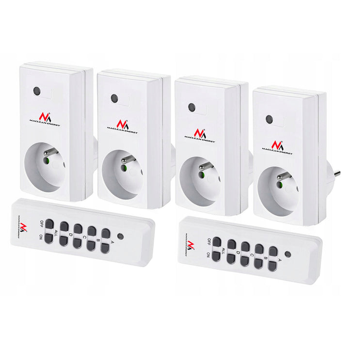 Funksteckdosen MCE153 4 Stk. 3600W + 2 Fernbedienungen + Batterien für die Fernbedienungen