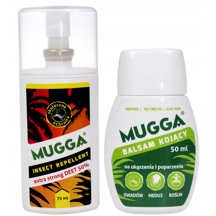 Mugga Strong 50% Deet gegen Stechmücken und Zecken + Mugga Balm