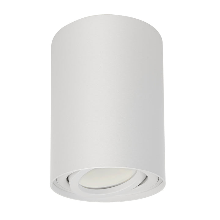 3x Maclean Round Plafond Weiß MCE422 + 3x LED Glühbirne GU10 5W 4000K