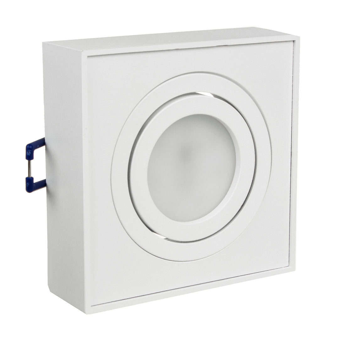 Unterputzleuchte MCE464 W 7W + Led GU10