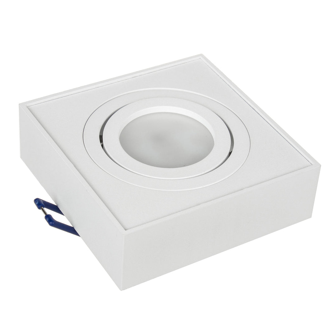 Unterputzleuchte MCE464 W 7W + Led GU10