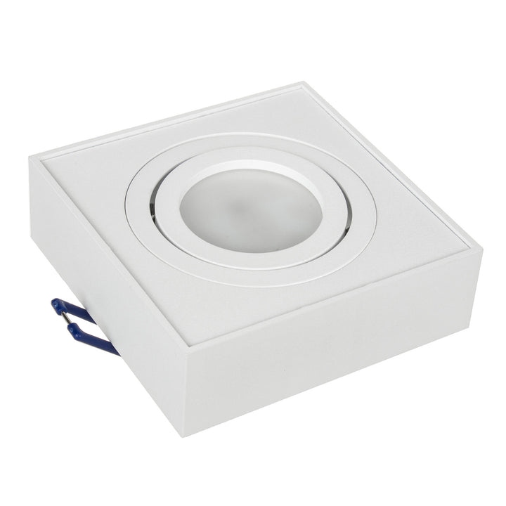 Unterputzleuchte MCE464 W 7W + Led GU10