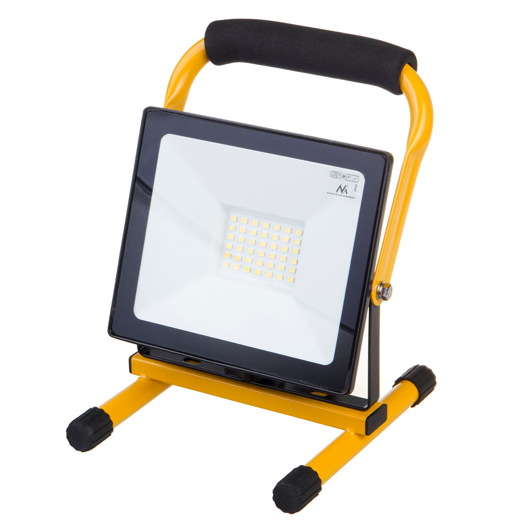 LED Flutlicht Strahler LED (Kaltweiß 6000K, 50W) +Bodentänder