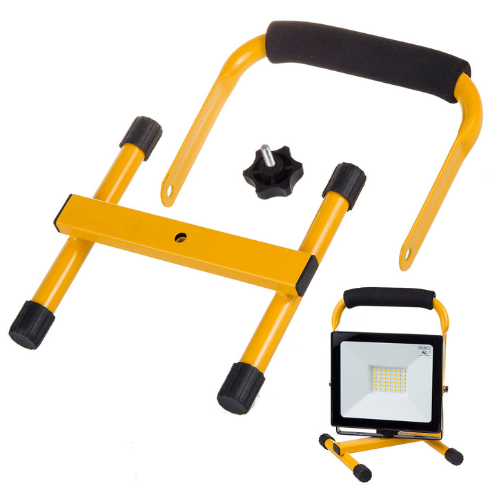 LED Flutlicht Strahler LED (Kaltweiß 6000K, 50W) +Bodentänder
