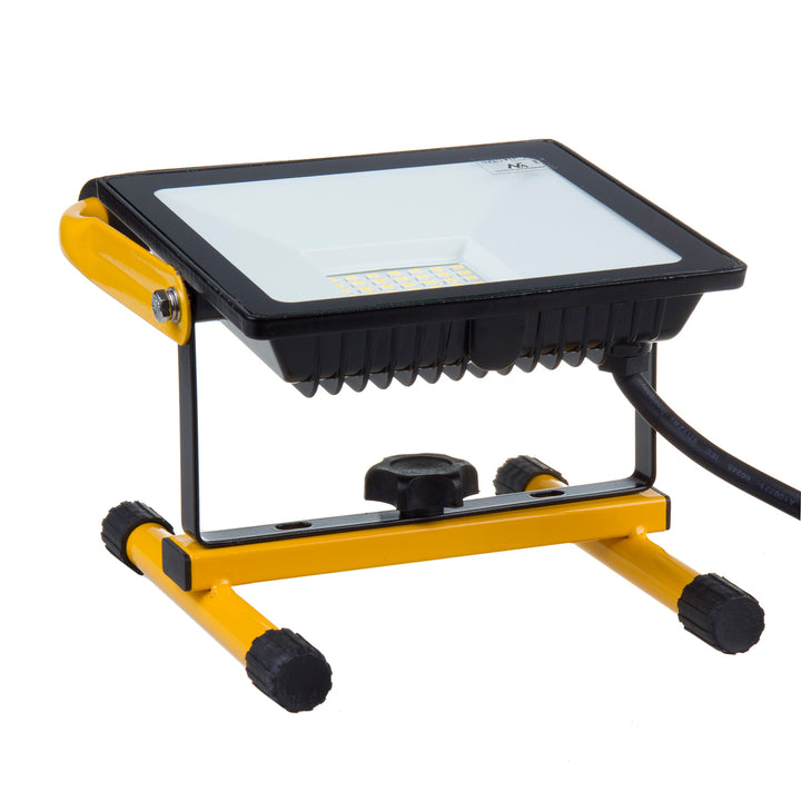 LED Flutlicht Strahler LED (Kaltweiß 6000K, 50W) +Bodentänder
