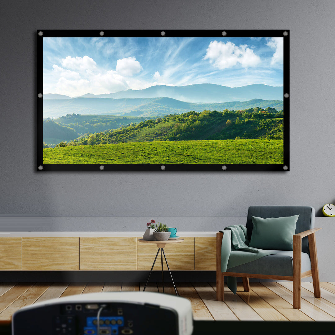 Maclean-Projektionsleinwand, 86", 191 x 109 cm, Rahmen 25 mm 16:9, Spannhaken, MC-980