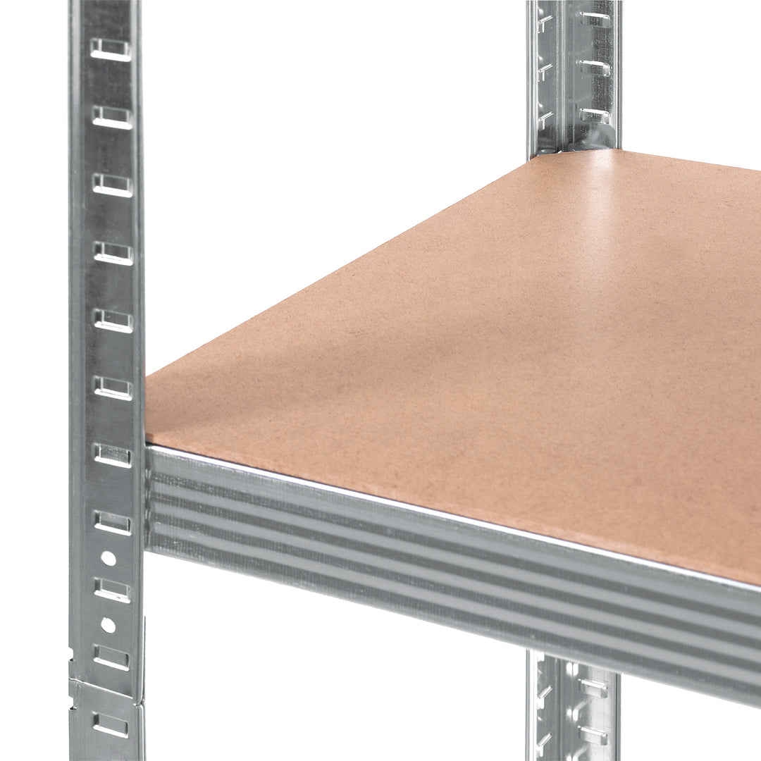 Green Blue GB378 Lagerregal aus Metall mit 5 Höhenverstellbaren Regalböden 175 kg Tragkraft per Regalböden 180x90x40cm Steckregal Verzinkt Klappbar Kellerregal Werkstattregal