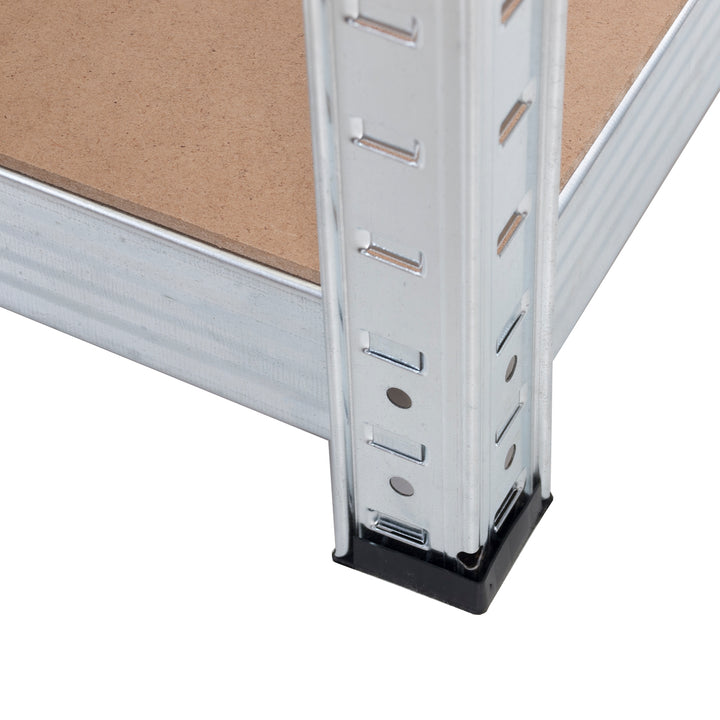Green Blue GB378 Lagerregal aus Metall mit 5 Höhenverstellbaren Regalböden 175 kg Tragkraft per Regalböden 180x90x40cm Steckregal Verzinkt Klappbar Kellerregal Werkstattregal