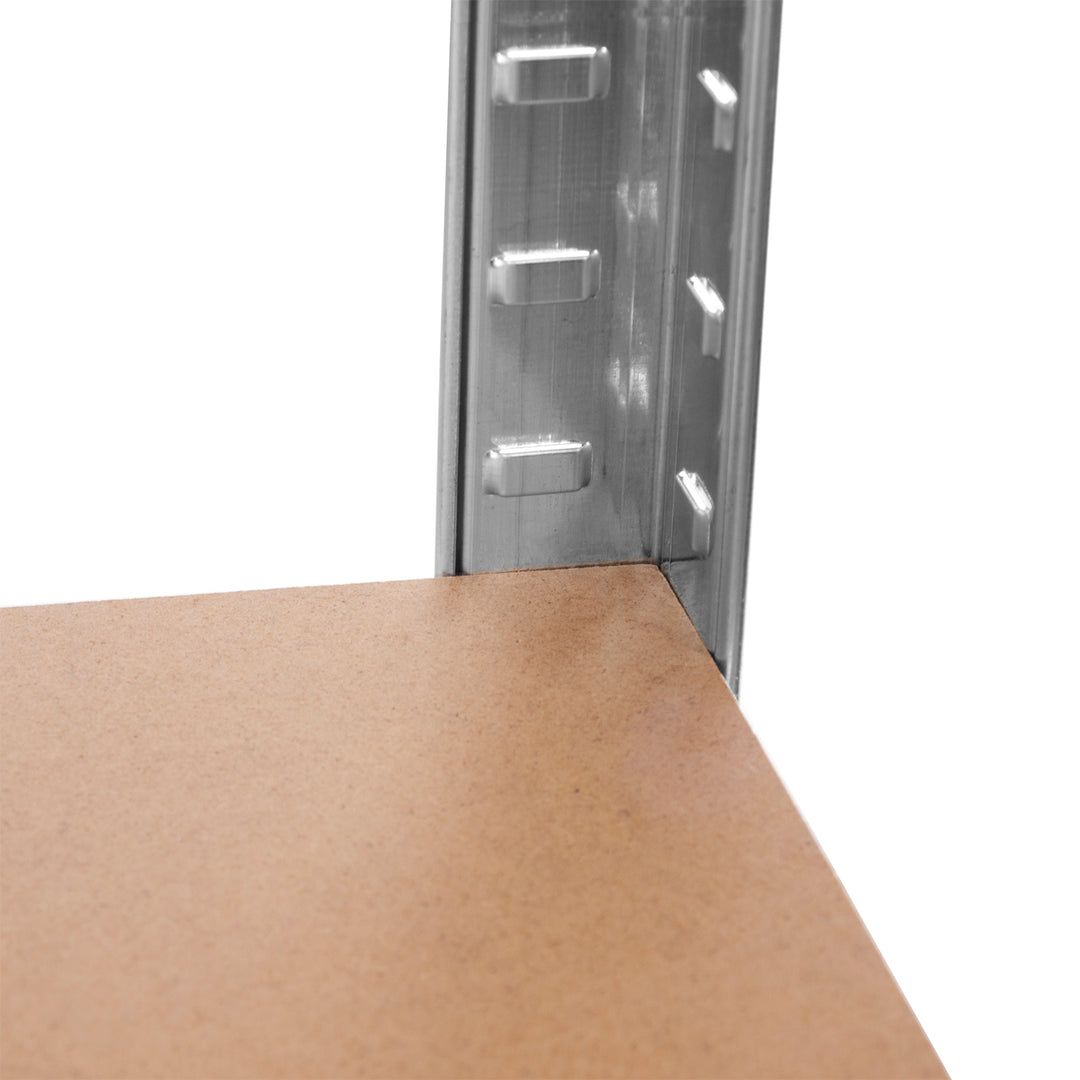 Green Blue GB378 Lagerregal aus Metall mit 5 Höhenverstellbaren Regalböden 175 kg Tragkraft per Regalböden 180x90x40cm Steckregal Verzinkt Klappbar Kellerregal Werkstattregal