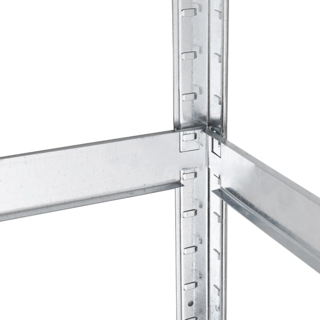 Green Blue GB378 Lagerregal aus Metall mit 5 Höhenverstellbaren Regalböden 175 kg Tragkraft per Regalböden 180x90x40cm Steckregal Verzinkt Klappbar Kellerregal Werkstattregal