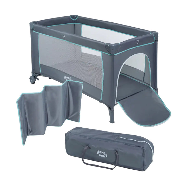 Reisebett Kinderbett faltbar Kinderreisebett tragbar Moskitonetz Räder Reißverschluss Tasche