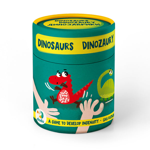 Wahrnehmungsspiel Dodo Dinosaurier 27 Spielfiguren und zwei Würfel