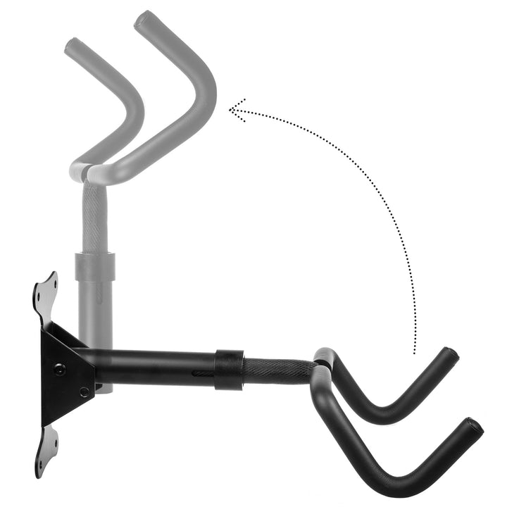 Maclean Fahrrad-Wandhalterung, horizontal, Stahl, max. Belastung 30kg, MC-431